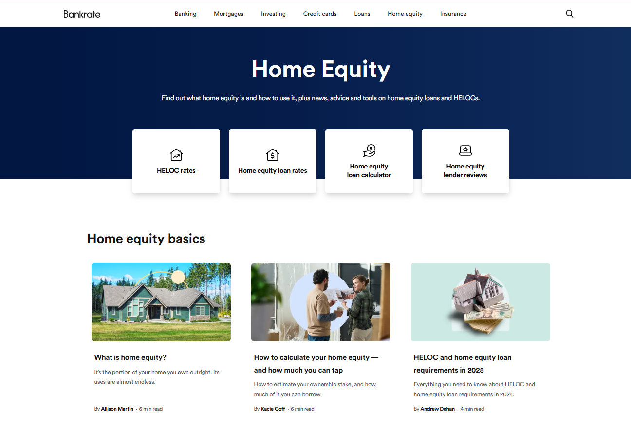 Bankrate HELOC Guide